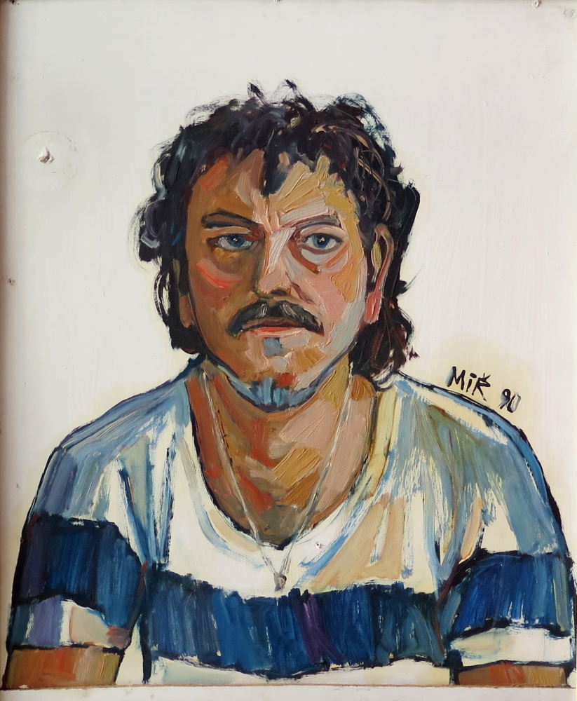 Autoportrét, 1990, olej