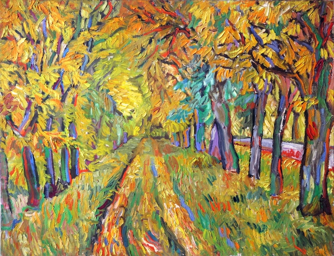Stromořadí, 1996, olej