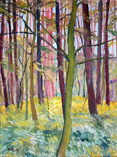 Jaro v lese, 2006, olej